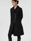 Women's Italian Wool 100% High Neck Love Coat Black - RS9SEOUL - BALAAN 3