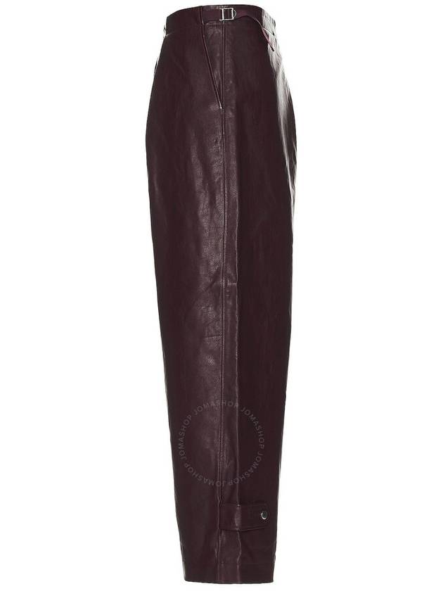 pleated leather pants 8079086 - BURBERRY - BALAAN 4