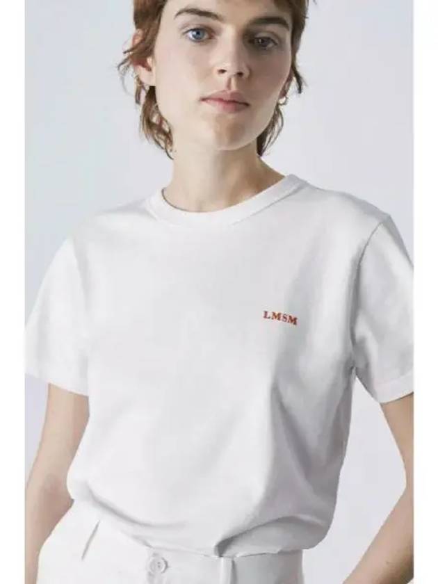 LE MONT ST MICHEL Basic Small Logo T shirt White - LE MONDE BERYL - BALAAN 1