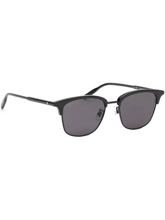 Eyewear Asian Fit Square Sunglasses Black - MONTBLANC - BALAAN 1