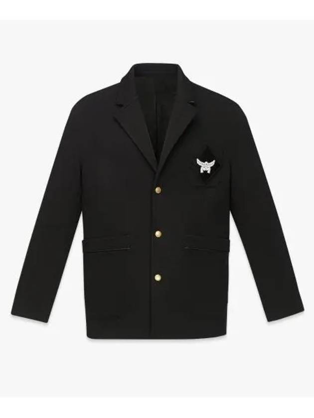 Logo Patch Ponte Jacket Black - MCM - BALAAN 1