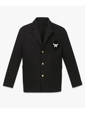 Logo Patch Ponte Jacket Black - MCM - BALAAN 1