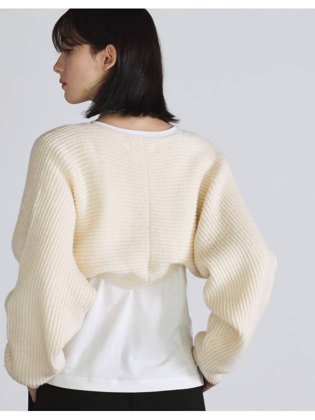 Bolero Knit Cardigan Ivory - THE GREEN LAB - BALAAN 6