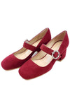 Women's Bordeaux Pearl Pumps Red SB930 - STUART WEITZMAN - BALAAN 2