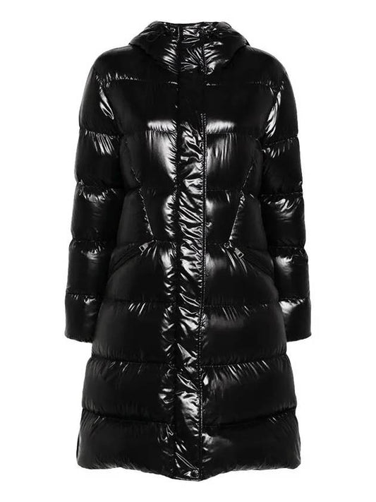 BELLEVUE Long Coat Down Jacket Padded Black 1C00038 5963V - MONCLER - BALAAN 1