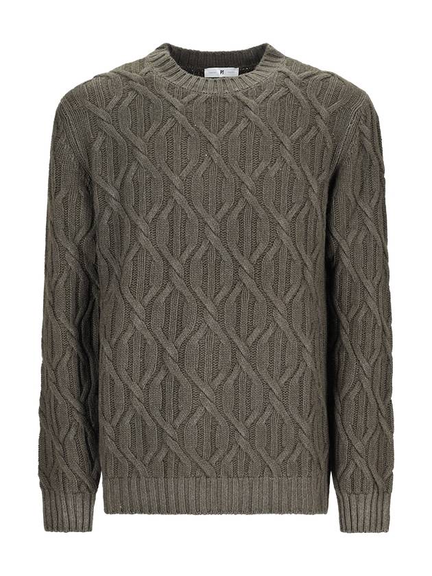 BRAIDED KNIT SWEATER - PT TORINO - BALAAN 1