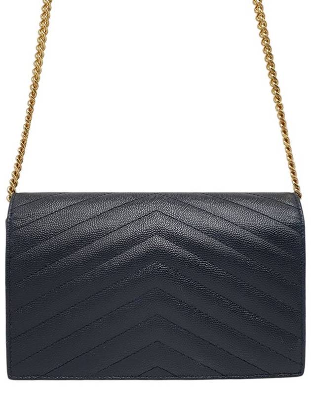 393953 Monogram Envelope Gold WOC Cross Bag - SAINT LAURENT - BALAAN 3