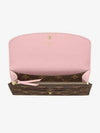 Emilie Monogram Long Wallet Rose Ballerine - LOUIS VUITTON - BALAAN 4