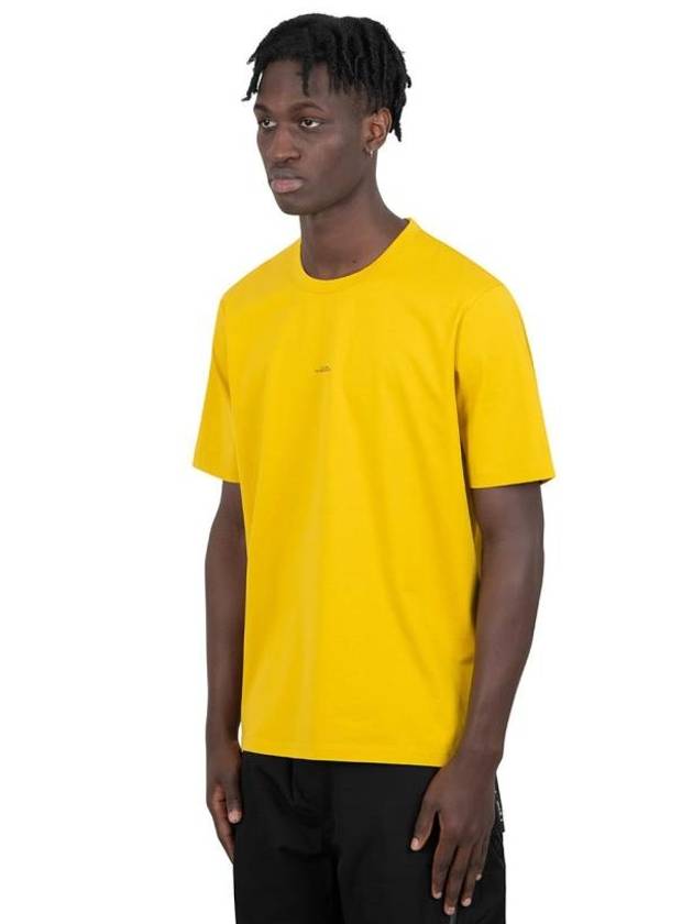 Metropolis Series Mercerized Jersey Logo Print Short Sleeve T-Shirt Yellow - CP COMPANY - BALAAN 3