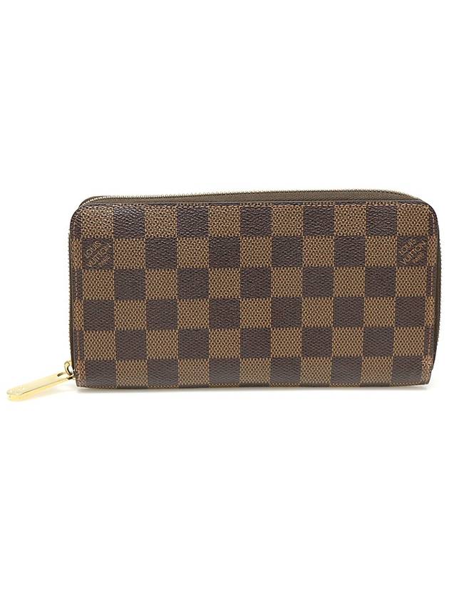 Louis Vuitton N60015 Damier Eben Canvas Zippy Wallet Long - LOUIS VUITTON - BALAAN 1