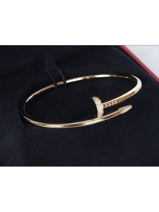 Just Ankleu Diamond Nail Bracelet Yellow Gold No 15 - CARTIER - BALAAN 5