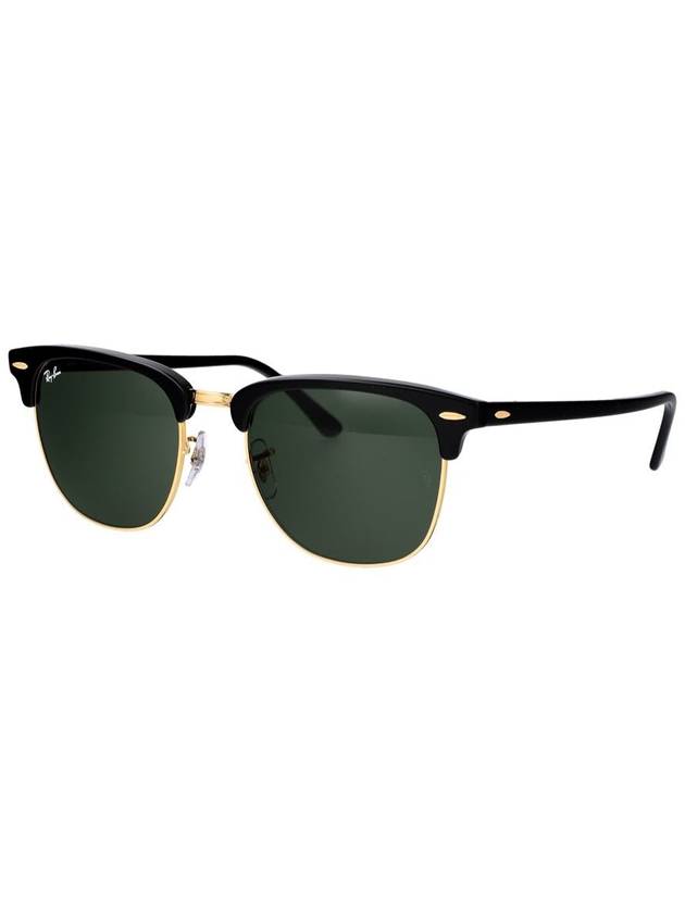 Eyewear Clubmaster Gold Metal Sunglasses Black Green - RAY-BAN - BALAAN 3