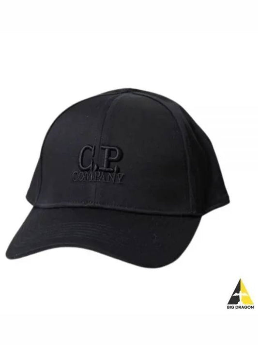 Embroidered Logo Ball Cap Black - CP COMPANY - BALAAN 2