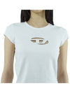 T Angie Peekaboo Logo Short Sleeve T-Shirt White - DIESEL - BALAAN 7