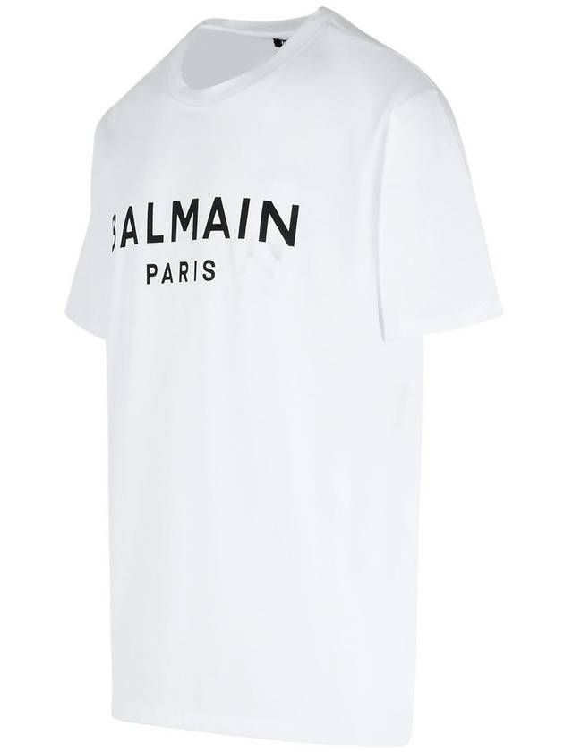 Balmain White Cotton T-Shirt - BALMAIN - BALAAN 2