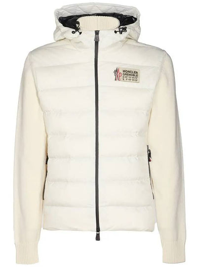 Grenoble Padded Zip-Up Jacket White - MONCLER - BALAAN 2