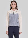 Cable color combination knit cardigan MK3AD306 - P_LABEL - BALAAN 11