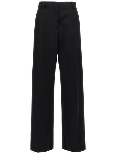 Wool wide pants black - VALENTINO - BALAAN 2