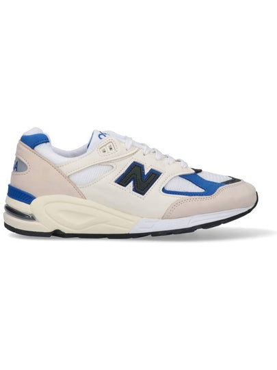 990v2 Low Top Sneakers Blue White - NEW BALANCE - BALAAN 2