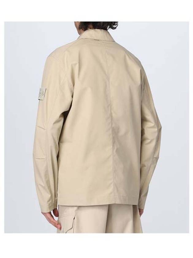 Men's Ghost Piece  O Ventile Cotton Jacket Beige - STONE ISLAND - BALAAN 4