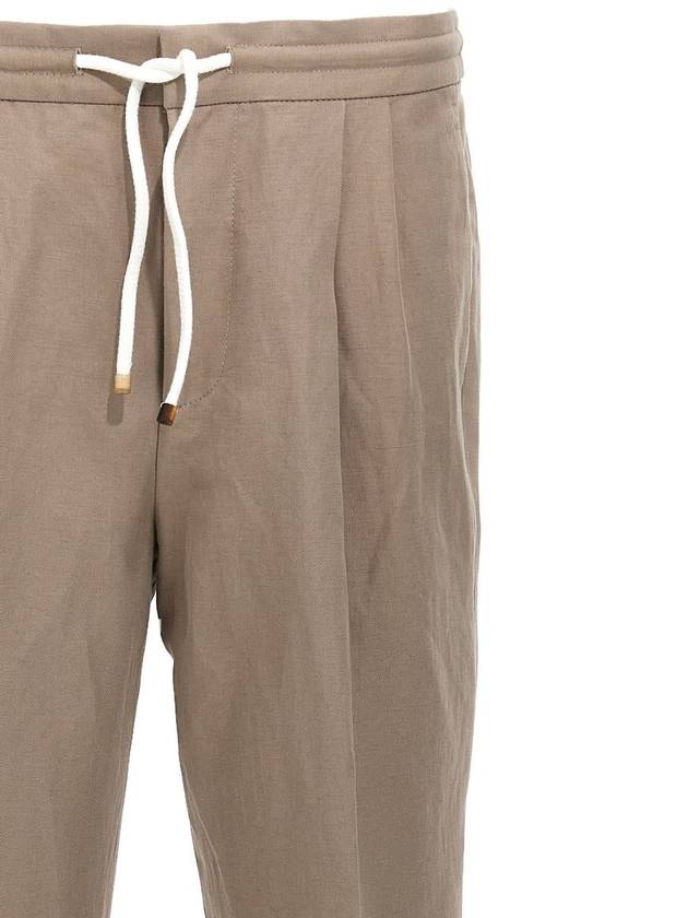 Brunello Cucinelli Linen Trousers - BRUNELLO CUCINELLI - BALAAN 3