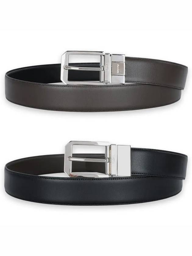 Men s Reversible Leather Belt Brown Black RLHVIC B011PZ NTM - ERMENEGILDO ZEGNA - BALAAN 1