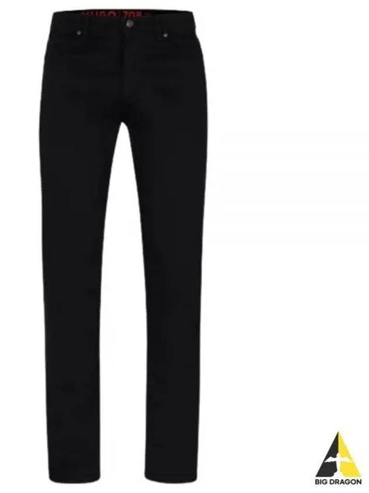 Comfort Stretch Slim Fit Denim Jeans Black - HUGO BOSS - BALAAN 2