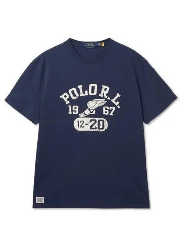 30 reward points classic fit jersey graphic t shirt cruise navy - POLO RALPH LAUREN - BALAAN 1