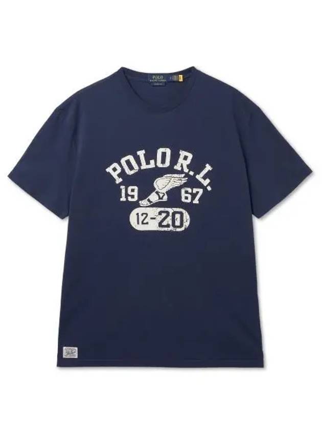 Classic fit jersey graphic t shirt cruise navy - POLO RALPH LAUREN - BALAAN 1