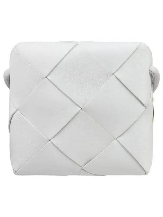 Cassette Intrecciato Mini Shoulder Bag White - BOTTEGA VENETA - BALAAN 2