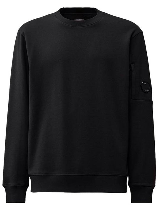 Diagonal Raised Fleece Lens Sweatshirt Black - CP COMPANY - BALAAN 2