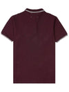 Men's Embroidered Logo PK Shirt Bordeaux - MAISON MARGIELA - BALAAN.