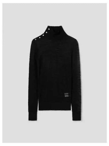 Women s Slubbed Turtleneck Black Domestic Product GM0024082345017 - TOTEME - BALAAN 1