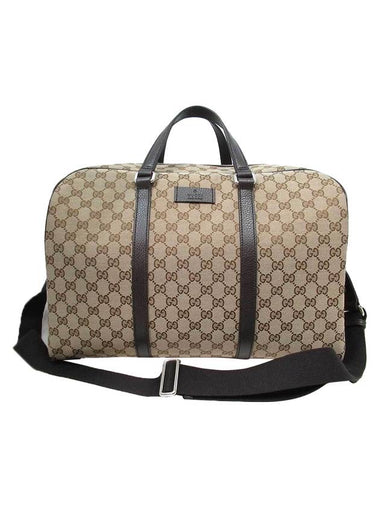 GG Supreme Canvas Boston Tote Bag Beige Ebony - GUCCI - BALAAN 1