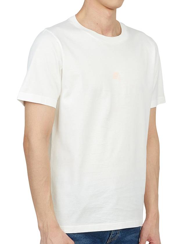 Shadow Project Logo Short Sleeve T-Shirt White - STONE ISLAND - BALAAN 4