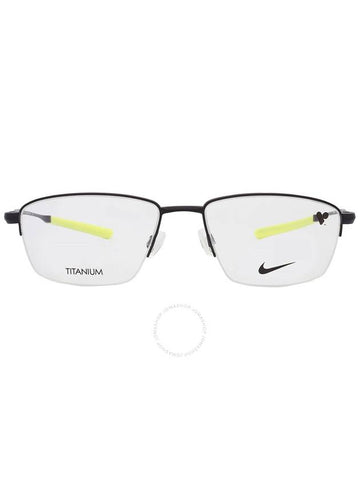 Nike Demo Rectangular Titanium Men's Eyeglasses NIKE 6045 002 56 - NIKE - BALAAN 1