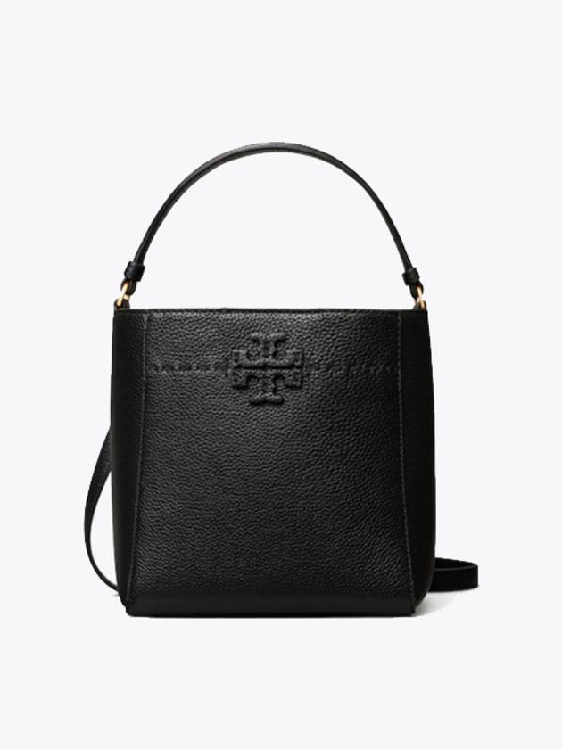 McGraw Small Tote Bag Black - TORY BURCH - BALAAN 2