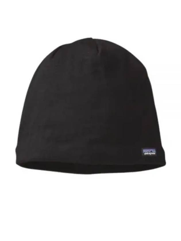 Logo Patch Beanie Black - PATAGONIA - BALAAN 2