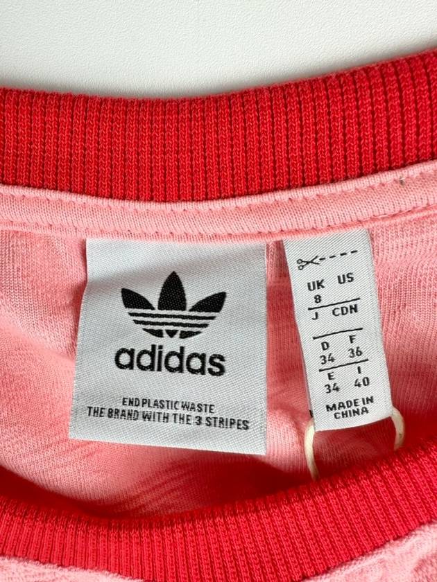 Cropped Monogram Tank Top IB2041 Pink WOMENS - ADIDAS - BALAAN 4