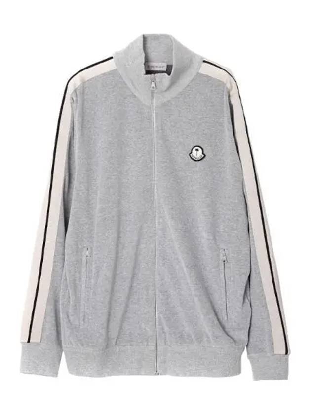 Palm Angels logo patch zip up men s jacket - MONCLER - BALAAN 1