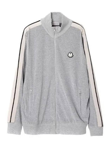 Palm Angels logo patch zip up men s jacket - MONCLER - BALAAN 1