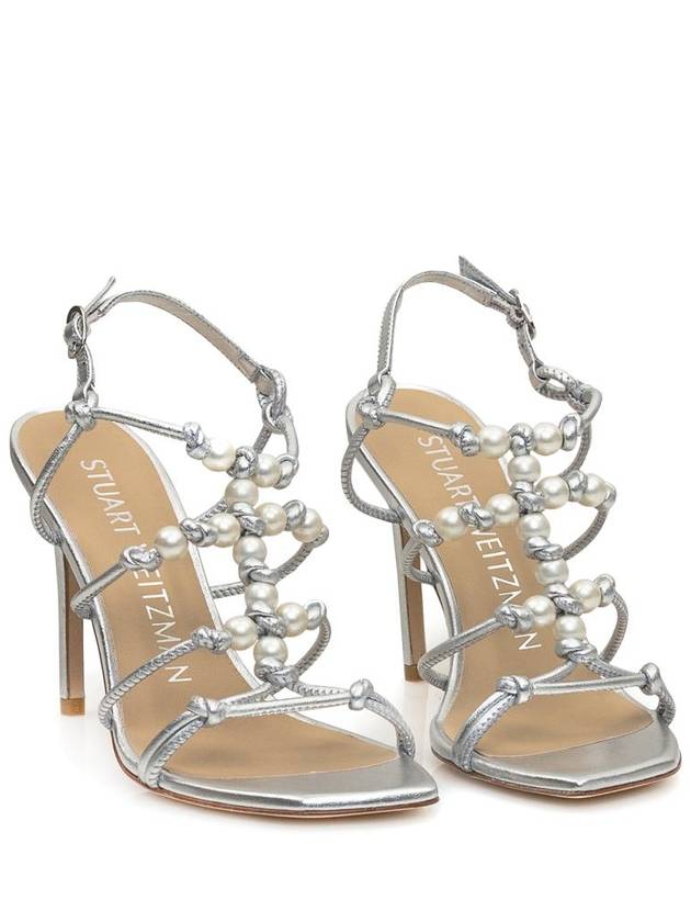 Stuart Weitzman Sandal With Pearls - STUART WEITZMAN - BALAAN 2