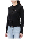 Bea Embroidered Logo Cardigan Black - VIVIENNE WESTWOOD - BALAAN 4