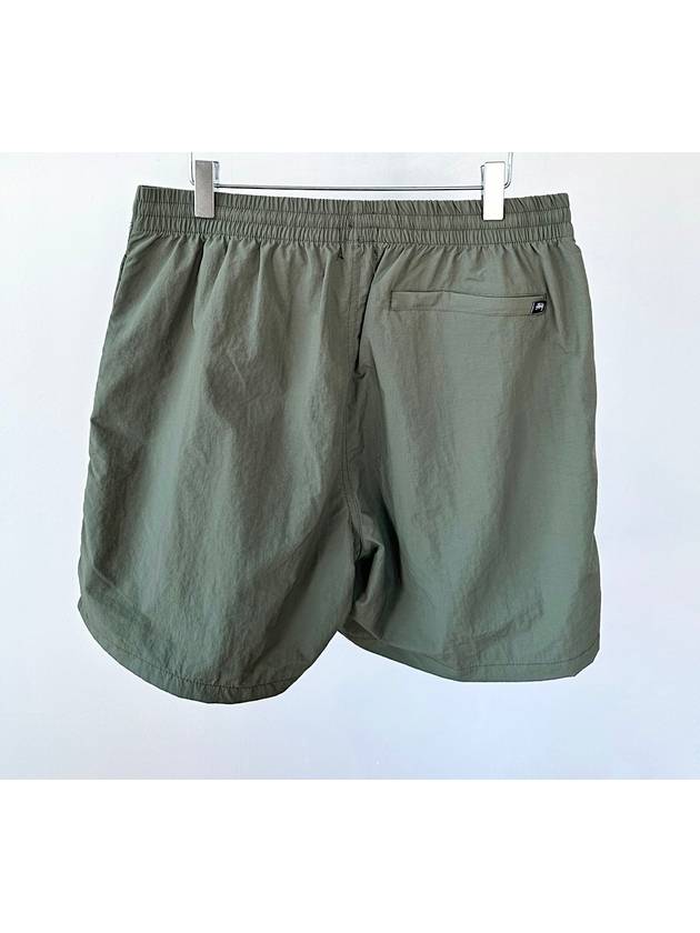 Shadow Script Long Beach Shorts Dusty Green - STUSSY - BALAAN 9