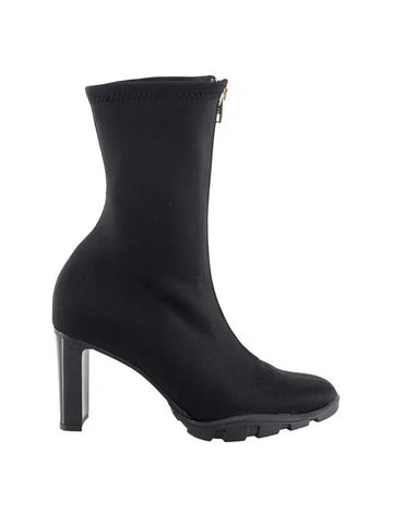 Neoprene Ankle Middle Boots Black - ALEXANDER MCQUEEN - BALAAN 1