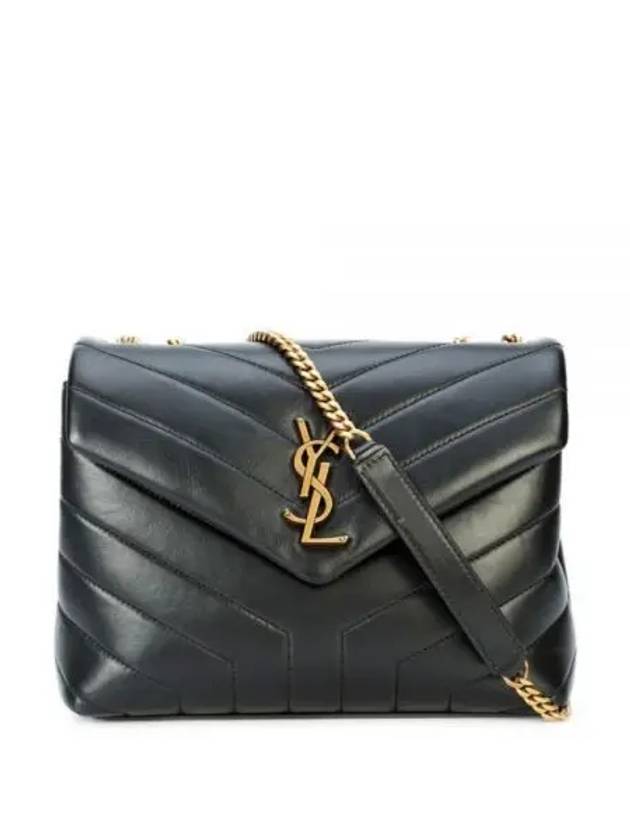 Bronze Monogram Loulou Matelasse Y Leather Small Shoulder Bag Black - SAINT LAURENT - BALAAN 2