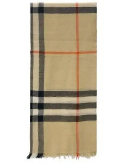 Vintage Check Wool Scarf Beige - BURBERRY - BALAAN 2