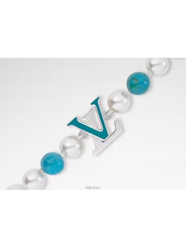 Turquoise Rodeo Bracelet Silver Blue - LOUIS VUITTON - BALAAN 3