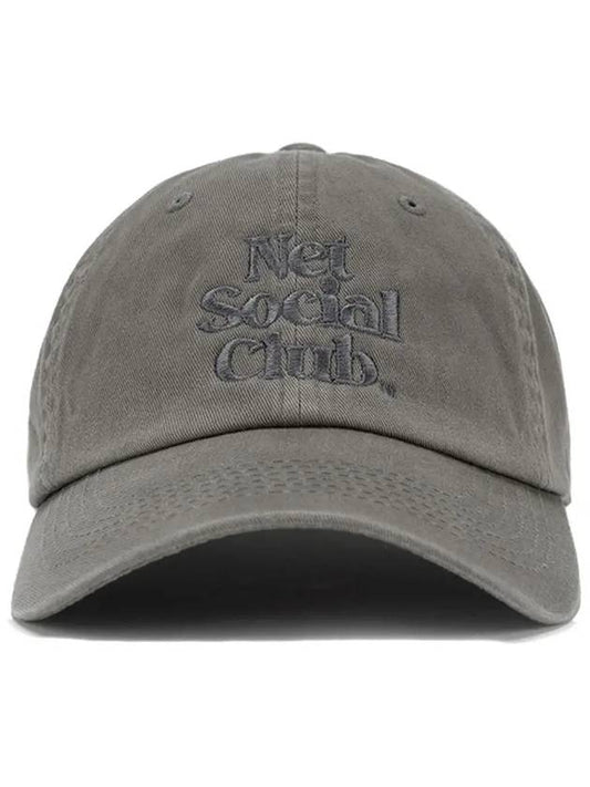 TNT LOGO WASHED CAP MOSS - NET SOCIAL CLUB - BALAAN 2