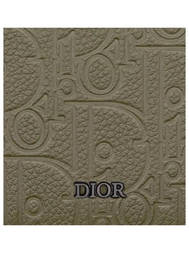 Bifold Gravity Leather Half Wallet Khaki - DIOR - BALAAN 6